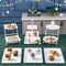 10 Pcs Cake Stand White Plastic Dessert Table Stand Set 4 Pcs 3 Tired Cupcake Display Stands Cookie Tray Rack Serving Tray Cake